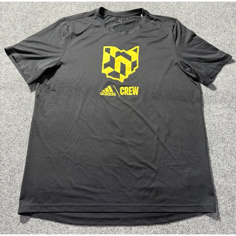 Adidas Men's Columbus Crew Icon Short Sleeve T-Shirt Size Large‎ Black